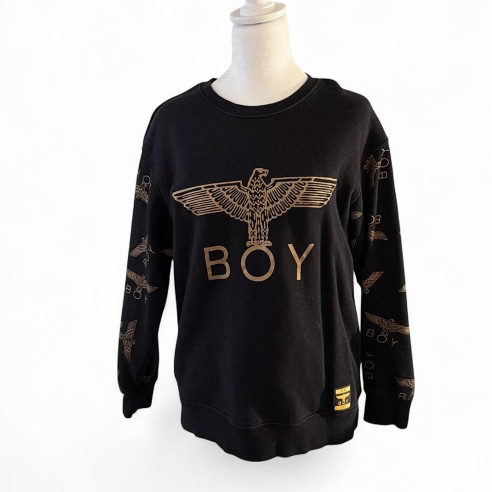 Black and Gold unisex Sweater M